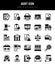 25 Audit Lineal Fill icons Pack vector illustration