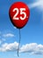 25 Balloon Shows Twenty-fifth Happy Birthday