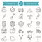 25 Camping Line Icons