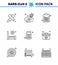 25 Coronavirus Emergency Iconset Blue Design such as  drugs, patient, view, hospital, list