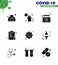 25 Coronavirus Emergency Iconset Blue Design such as paper, medicine, infect, list, sign