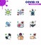 25 Coronavirus Emergency Iconset Blue Design such as platelets, dengue, warning, blood virus, care