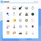 25 Creative Icons Modern Signs and Symbols of chart, time, profile, clock, alarm