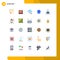 25 Creative Icons Modern Signs and Symbols of christmas, search, cloud, global, access