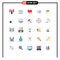 25 Creative Icons Modern Signs and Symbols of layout, book, study, open, love