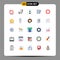 25 Creative Icons Modern Signs and Symbols of life, tablet, creative, patient, medical