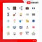 25 Creative Icons Modern Signs and Symbols of price, care, card, healthcare, payment