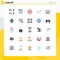 25 Creative Icons Modern Signs and Symbols of shopping order, order approved, marketing, wire, health