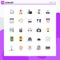 25 Creative Icons Modern Signs and Symbols of study, mobile, package, learning, play