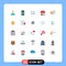 25 Creative Icons Modern Signs and Symbols of webshop, shop, switch, american, day