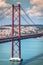 The 25 de Abril Bridge is a bridge connecting the city of Lisbon