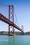 The 25 de Abril Bridge (Ponte 25 de Abril) is a suspension bridge in Lisbon, Portugal