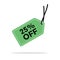 25% Discount Hang Tag Vector Template. Flat Illustration Design. Vector EPS 10