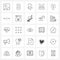 25 Editable Vector Line Icons and Modern Symbols of resize, jungle, baby feed, wildlife, outdoor