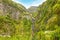 25 Fountains waterfall and greenish forest landscape, Madeira