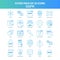 25 Green and Blue Futuro GDPR Icon Pack