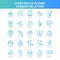 25 Green and Blue Futuro Human Relation Icon Pack