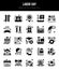 25 Labor Day Lineal Fill icons Pack vector illustration
