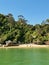 25 November 2022, Clontarf, NSW: Portrait image of Castle Rock Beach