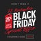 25% off sale black friday special offer banner background with price tag symbol. online shop flyer promotion template design. vect