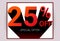 25% OFF Sale. Discount special offer promo advertising car2