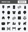 25 Protest Glyph icon pack. vector illustration