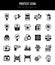 25 Protest Lineal Fill icons Pack vector illustration