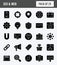 25 SEO & WEB Glyph icon pack. vector illustration