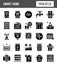 25 Smart Homes Glyph icon pack. vector illustration