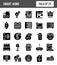 25 Smart Homes Glyph icon pack. vector illustration