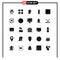 25 Thematic Vector Solid Glyphs and Editable Symbols of geyser, hot, human, heat, heater