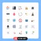 25 Universal Flat Colors Set for Web and Mobile Applications tag, favorite, development, bookmark, marketing