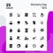 25 Womens Day Icon Set. 100% Editable EPS 10 Files. Business Logo Concept Ideas Solid Glyph icon design
