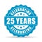 25 years celebrating vector icon