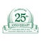 25th anniversary design template. 25 years logo. Twenty-five years vector and illustration.