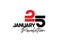 25th January revolution egypt day celebration logo