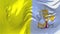 261. Vatican City Flag Waving in Wind Continuous Seamless Loop Background.