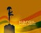 26th july kargil victory day background with war memorial theme