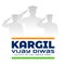 26th july kargil victory day background with warrior saluting silhouette