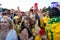 27 June 2018, Moscow, Russia. Brazilian supporters celebrate vic