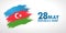 28 May Respublika gunu. Translation from azerbaijani: 28th May R