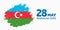 28 May Respublika gunu. Translation from azerbaijani: 28th May R