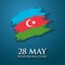 28 May Respublika gunu. Translation from azerbaijani: 28th May Republic day of Azerbaijan