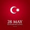 28 May Respublika gunu. Translation from azerbaijani: 28th May Republic day of Azerbaijan