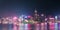 28 Sept 2019 - Hong Kong: Hong Kong cityscape in night