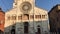 280818 Modena, Italy - Facade of the Duomo cathedral church UNESCO heritage site, Romanesque church