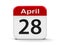28th April Calendar