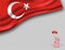 29 october Republic Day Turkey written in turkish 29 ekim Cumhuriyet Bayrami