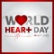 29 september world heart day concept design vector illustration