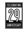 29 years celebrating anniversary design template. 29th logo. Vector and illustration.